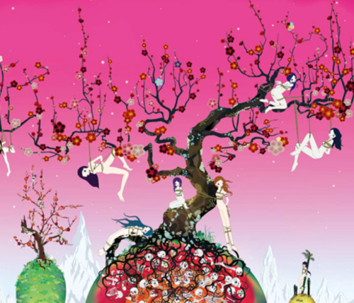 青島千穂　「梅３ 桃色の夢」の買取作品画像